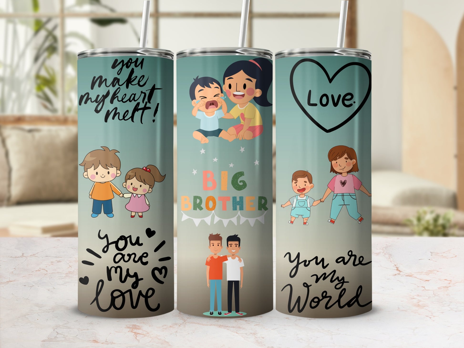 Cute Family Designs Insulated Drink Tumbler