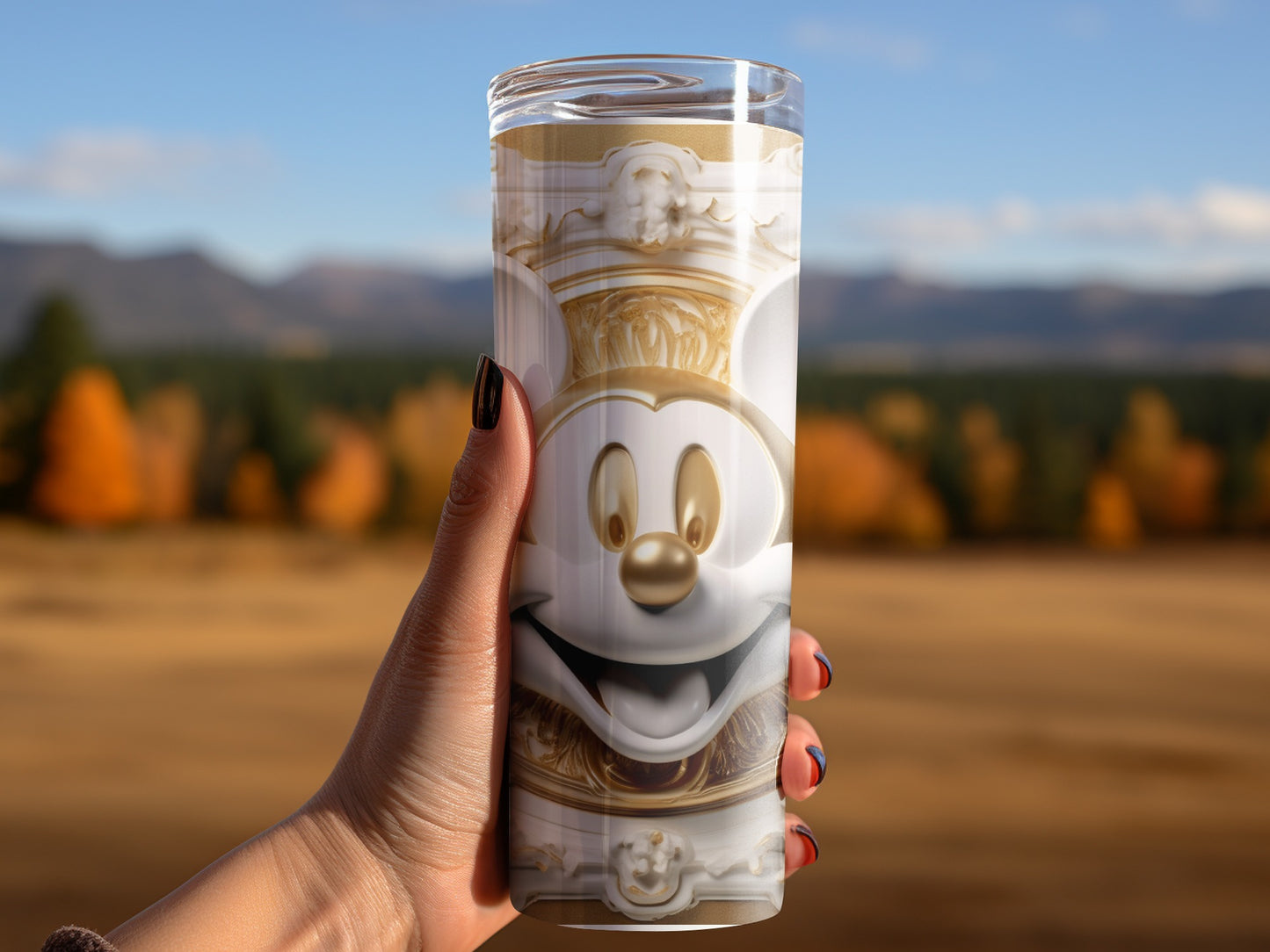Mickey Mouse themed insulated travel tumbler