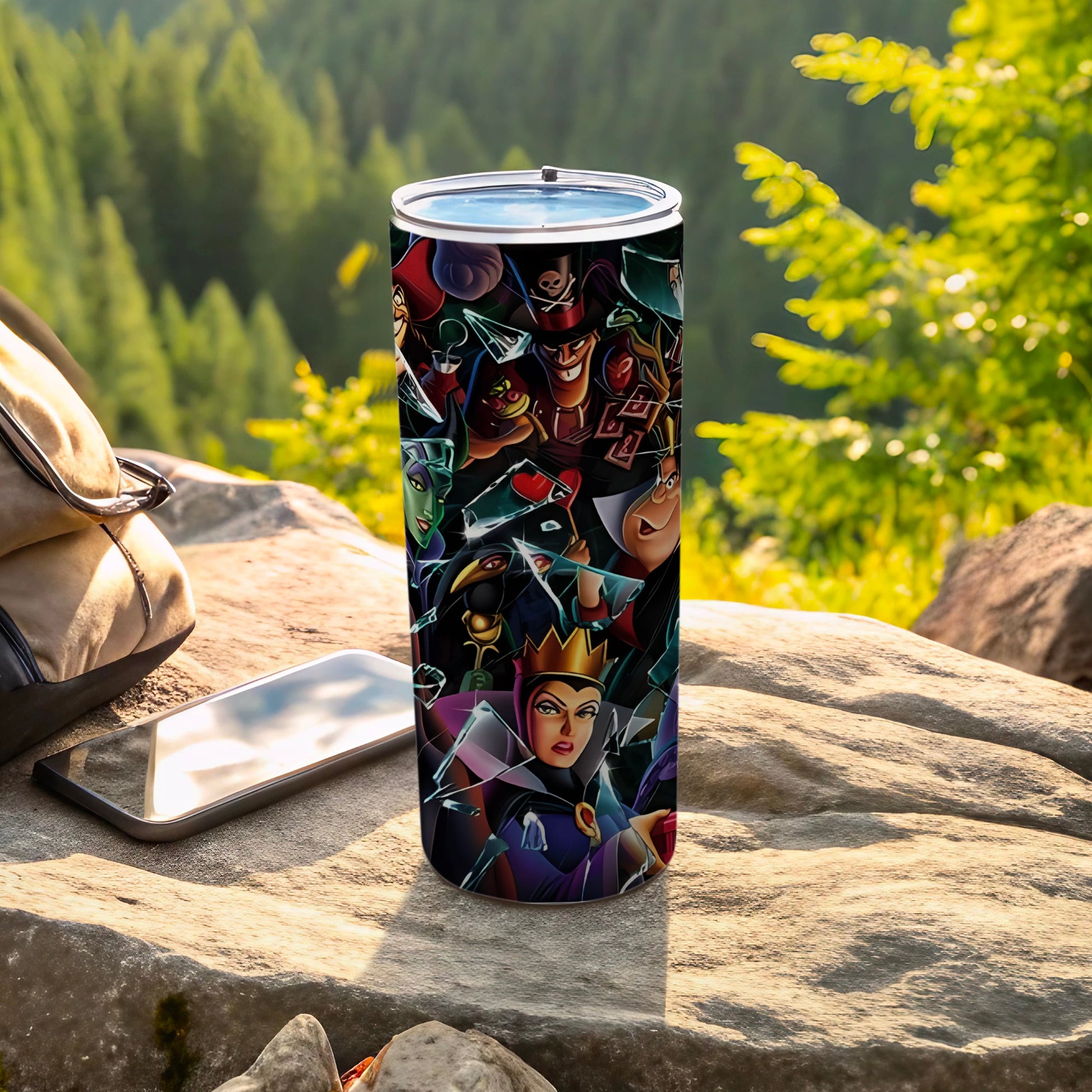 Colorful Villains Tumbler for Outdoor Adventures