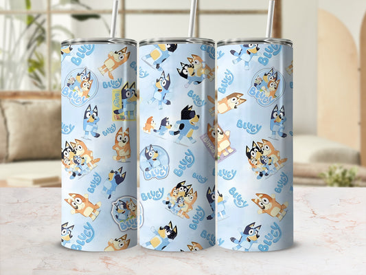 Bluey Family Design Stainless Steel Tumbler Product