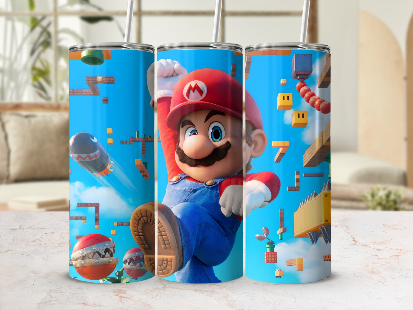 Super Mario Theme Colorful Vacuum Insulated Cup