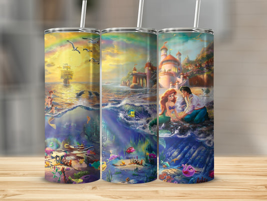 Vibrant Ocean Fantasy Insulated Travel Tumblers