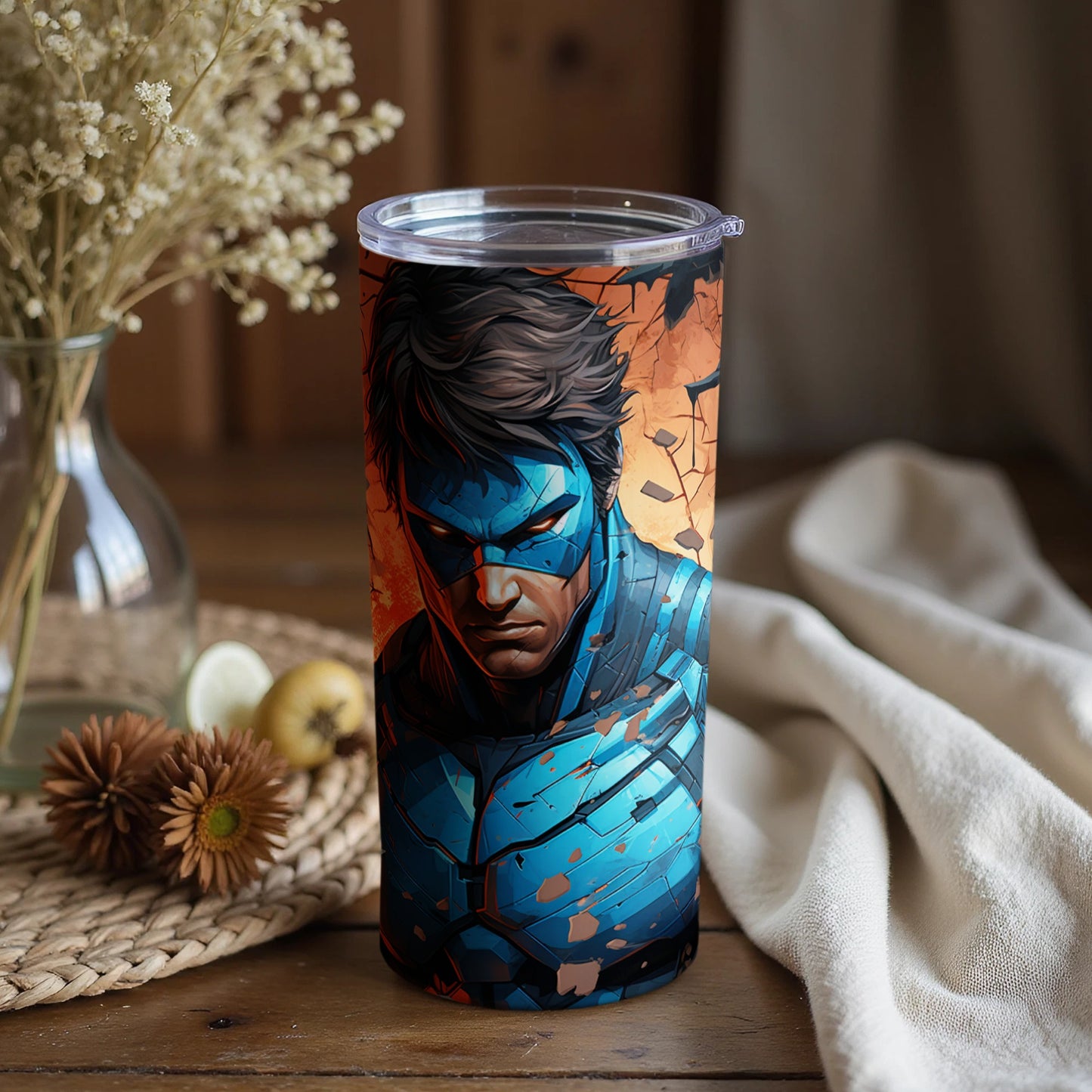 Superhero Themed Insulated Tumbler for Drink Lovers