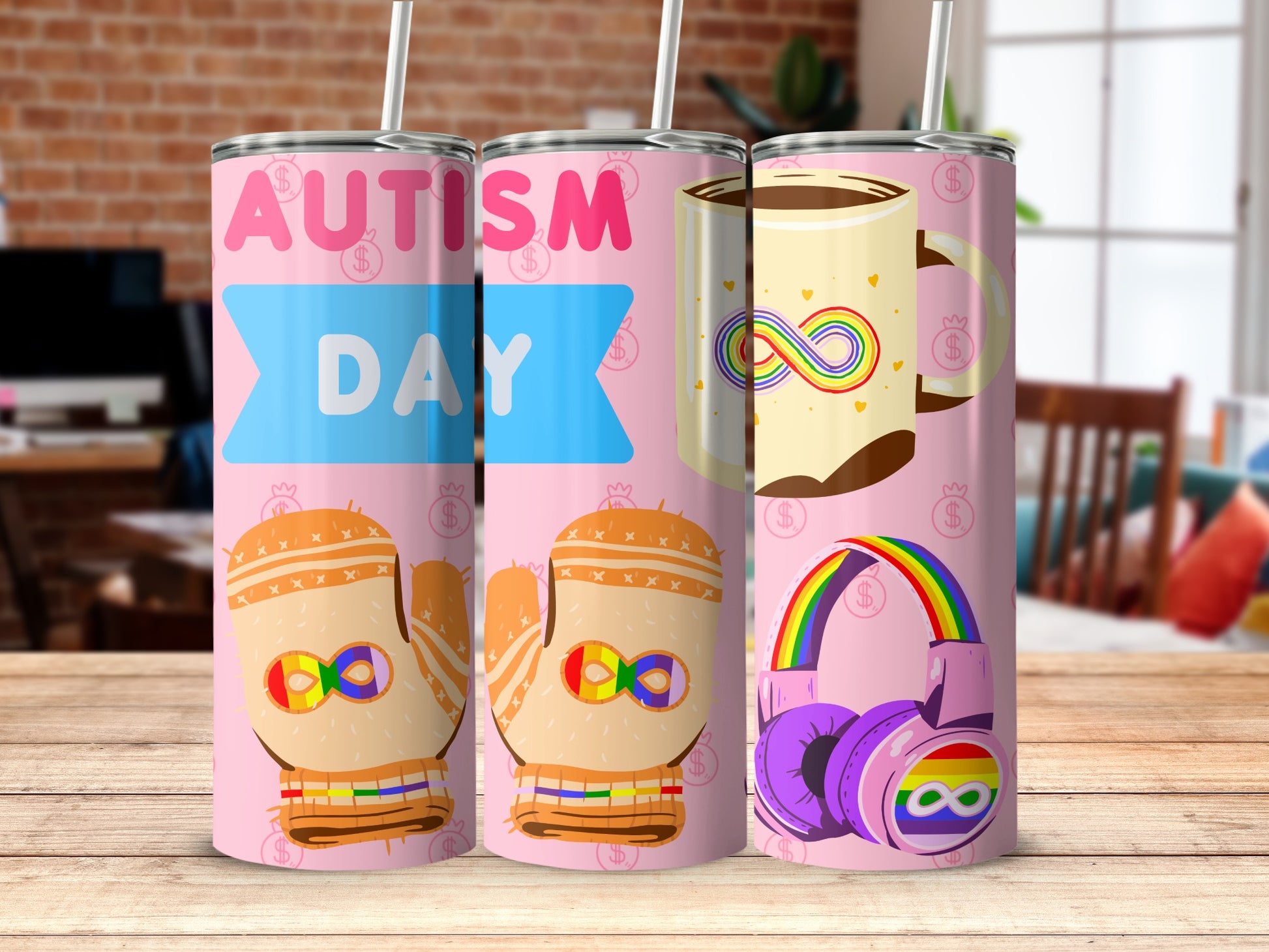 Autism Day Colorful Multifunctional Accessories