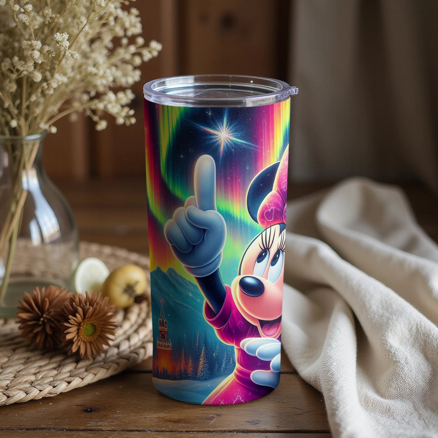 Minnie Mouse Northern Lights Tumbler