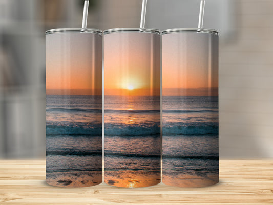 Stunning Sunset Over Ocean Tumbler for Everyday Use