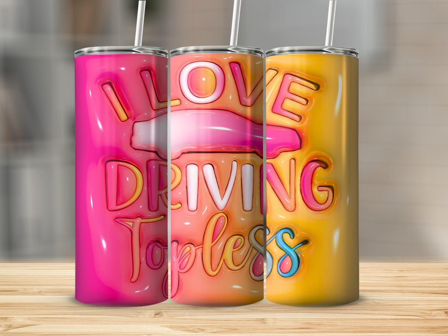 I LOVE DRIVING Topless Funny Car Quote product type