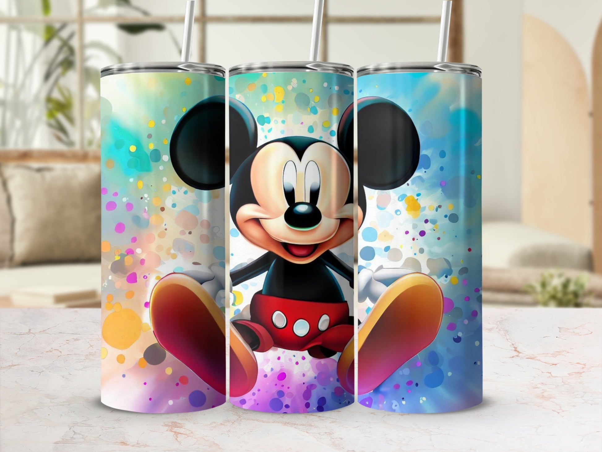 Colorful Mouse Inspired Metal Drinkware