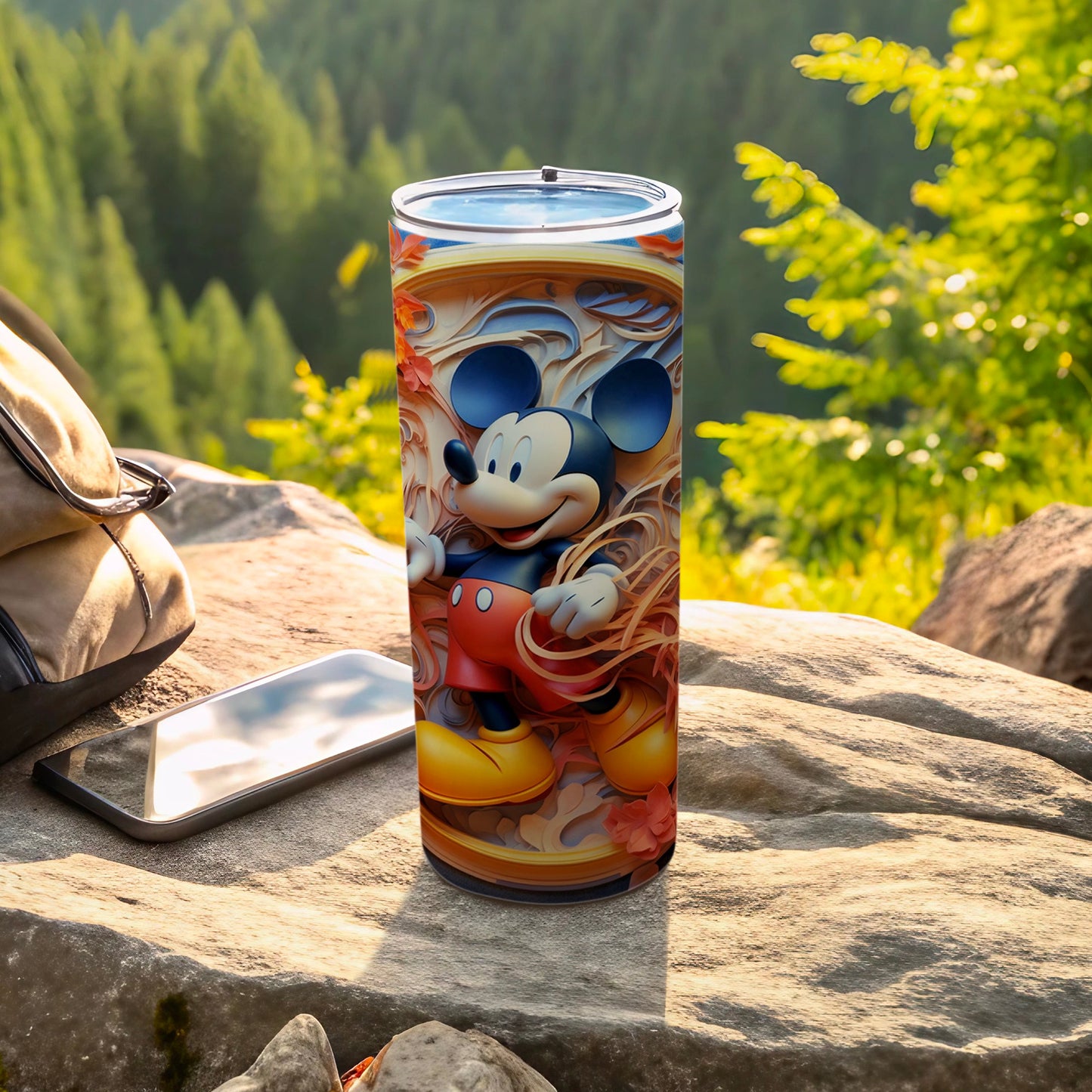 Mickey Mouse Outdoor Adventure Design Travel Tumbler