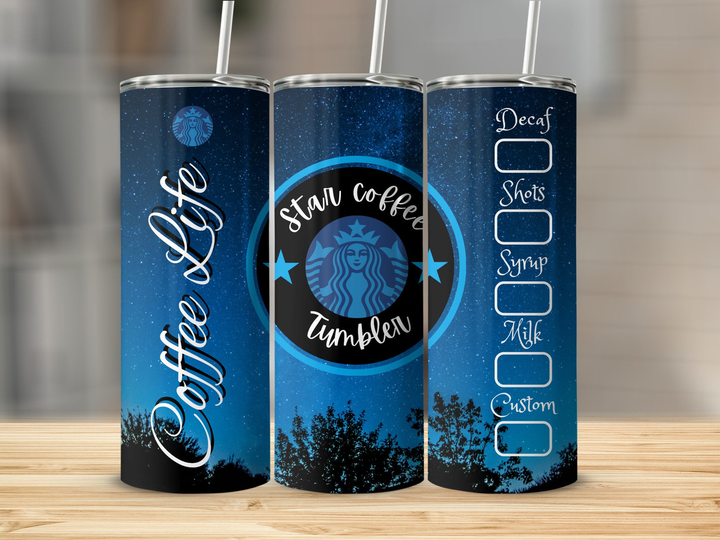 Coffee oLife Star Coffee Tumbler Customizable