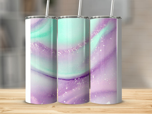 Sparkling Purple and Mint Gradient Tumbler Product