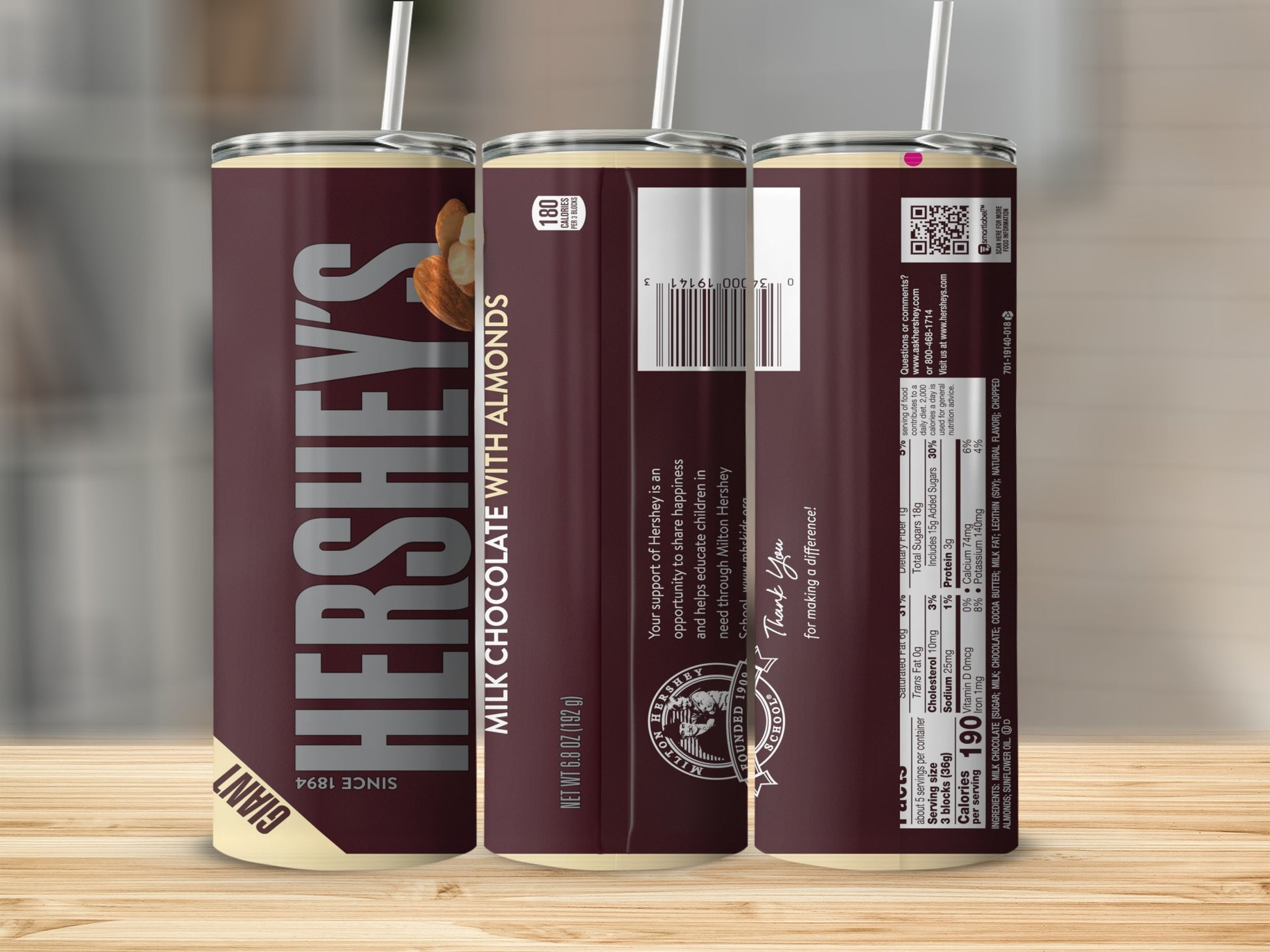 HERSHEY'S GIANT MILK CHOCOLATE WITH ALMONDS product type