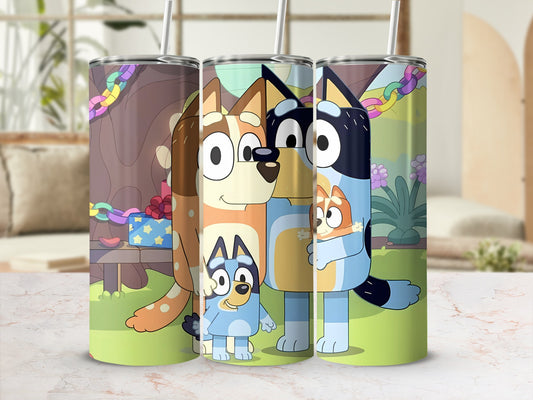 Cute Family Nature Themed Insulated Tumbler Set