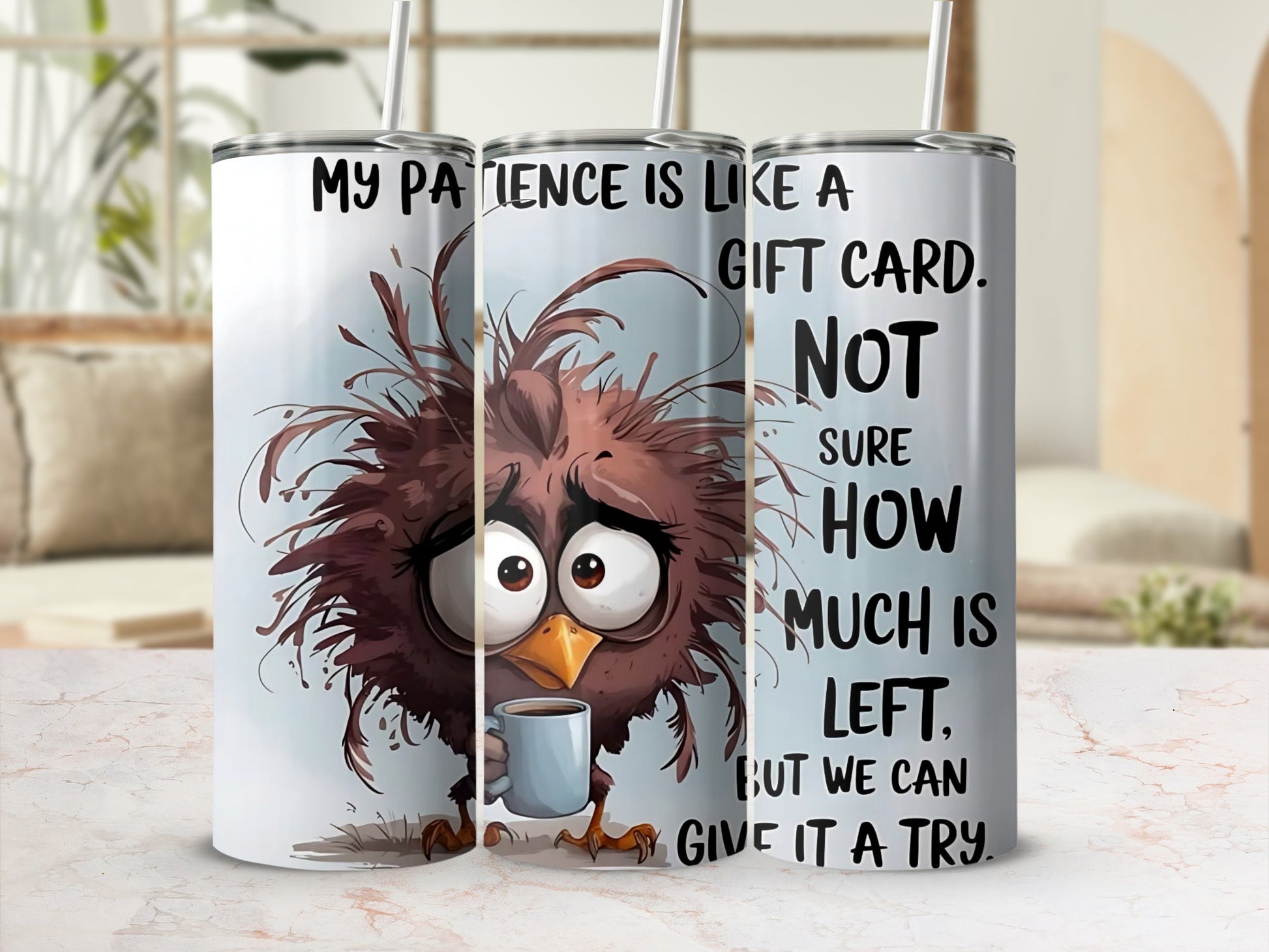 My Patience Is Like a Gift Card Funny Drinking Cup