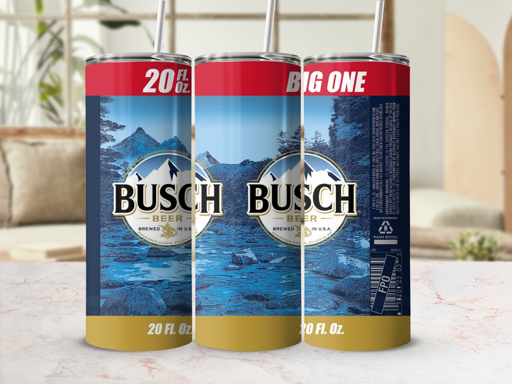 Busch Beer Big One 20 Fl Oz IN USA product type