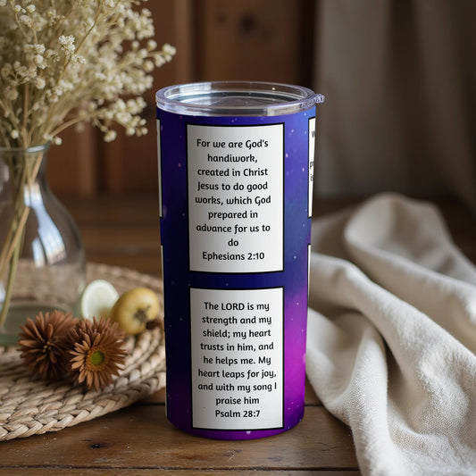 Psalm 28:7 and Ephesians 2:10 Printed Cup Product