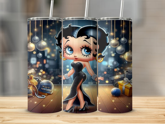 Glamorous Character New Year Celebration Tumbler