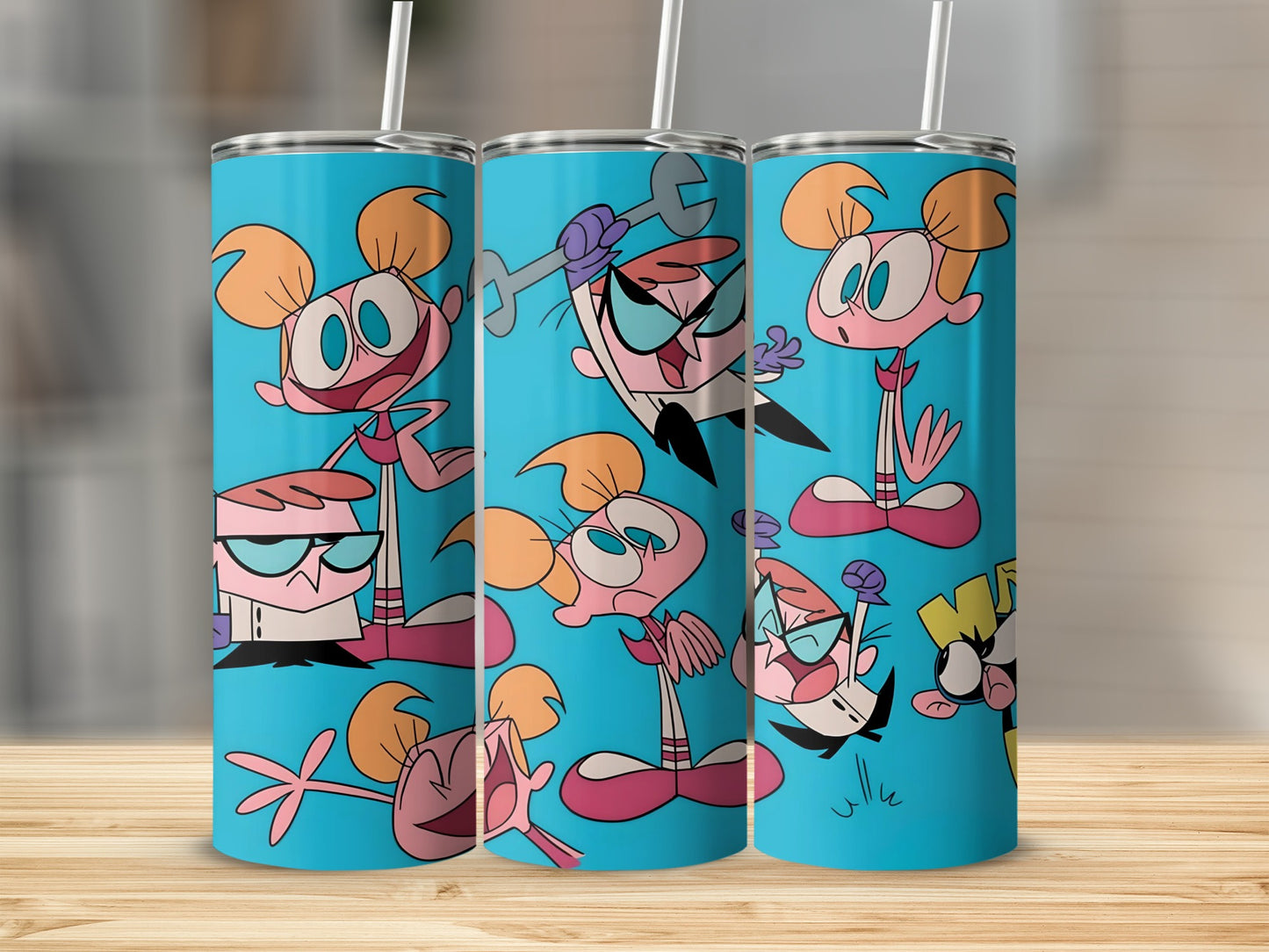 Colorful Cartoon Characters Pattern Tumbler Cup