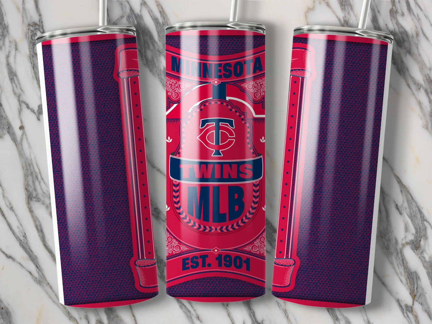 Minnesota Twins MLB Est. 1901 Design For Fans Tumbler
