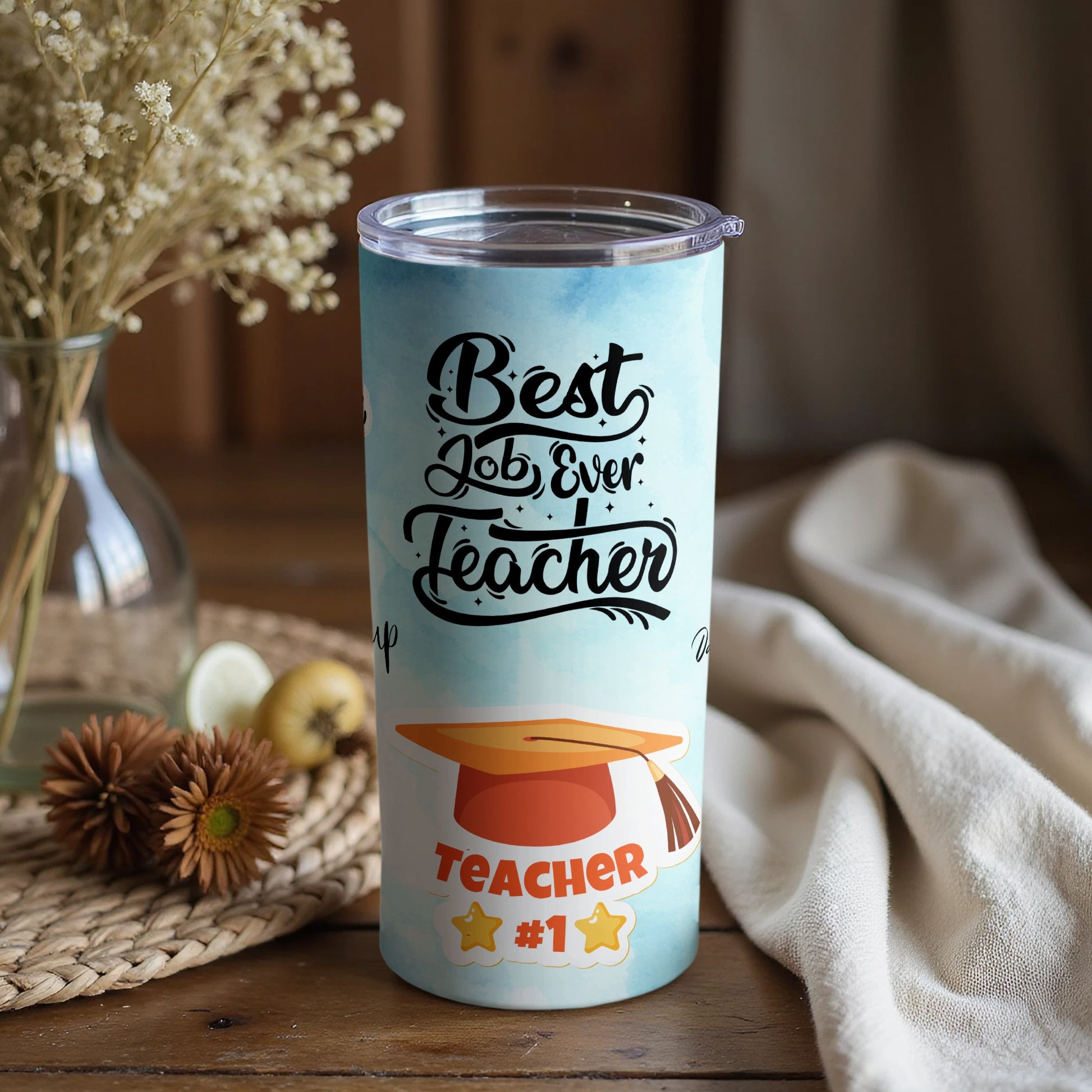 Best Job Ever Teacher Teacher #1 Travel Mug Gift