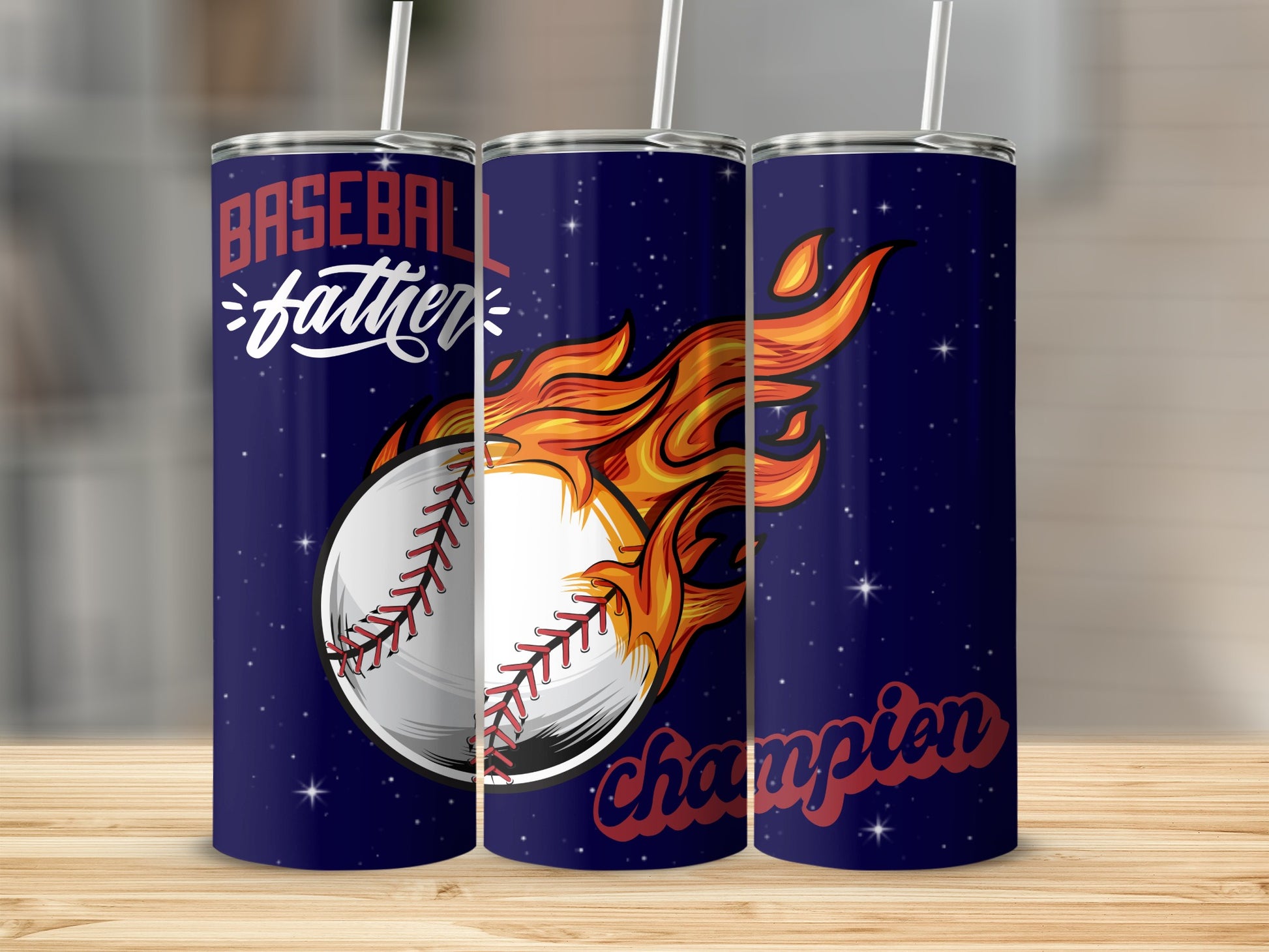 Baseball Fathers Champion Tumbler Cup Sports Gift