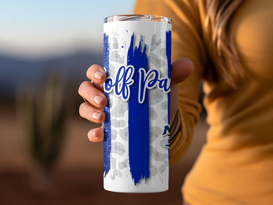 Wolf Pack With Nevada Logo Stripes Design Tumblers