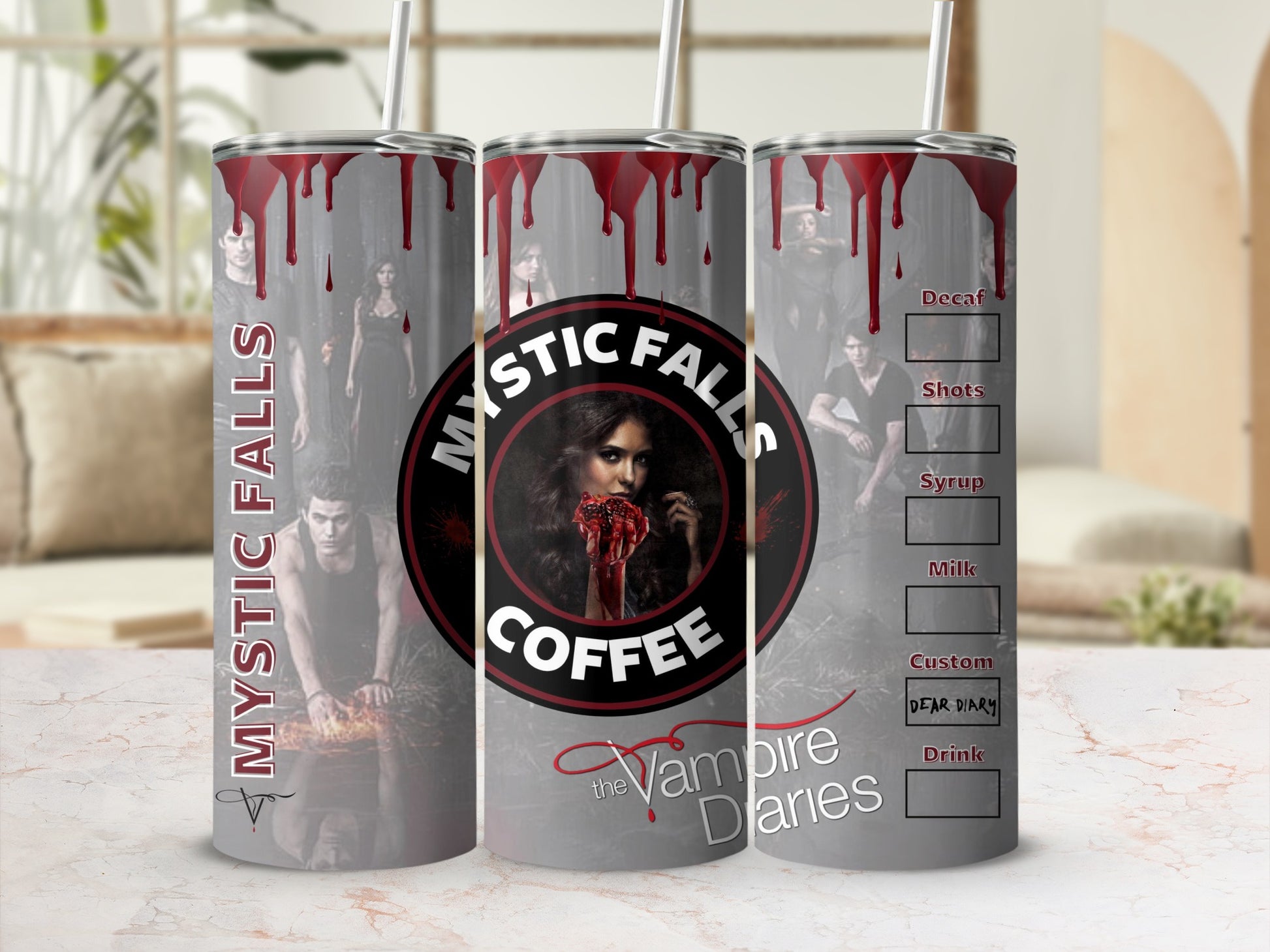 Mystic Falls Coffee The Vampire Diaries Tumbler