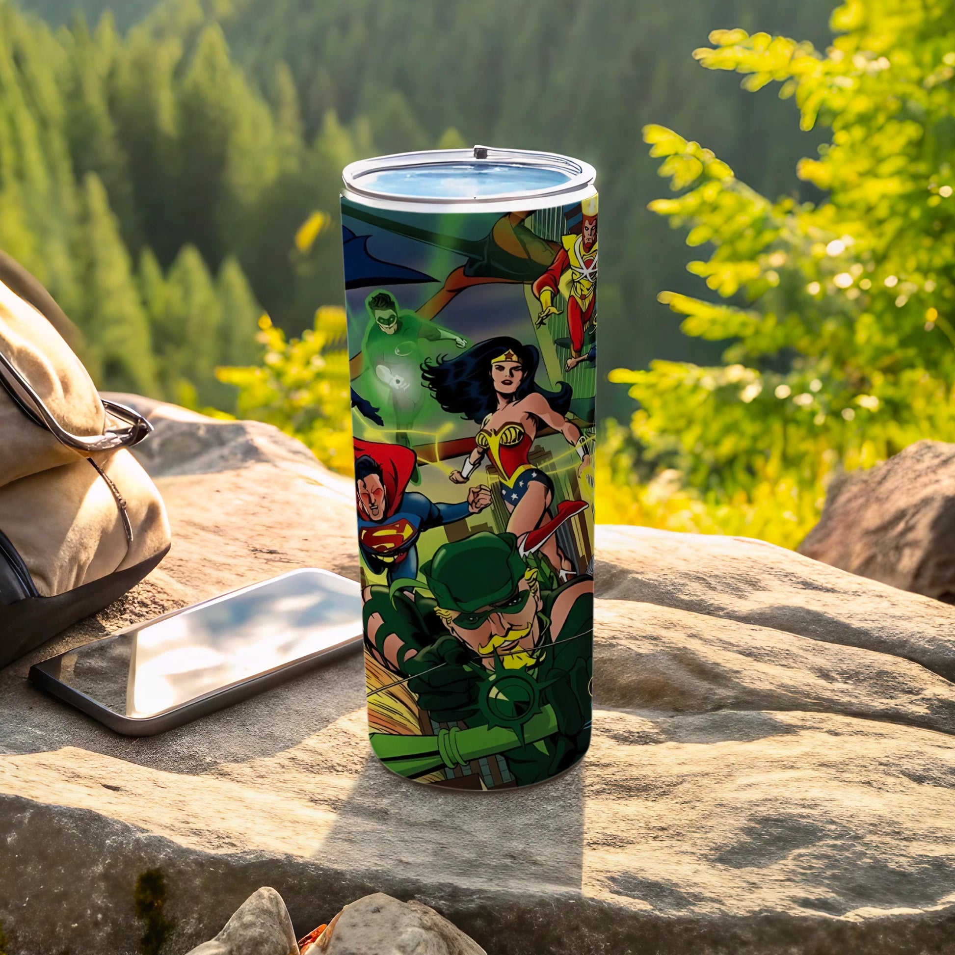 Colorful Justice League Heroes Insulated Tumbler Product