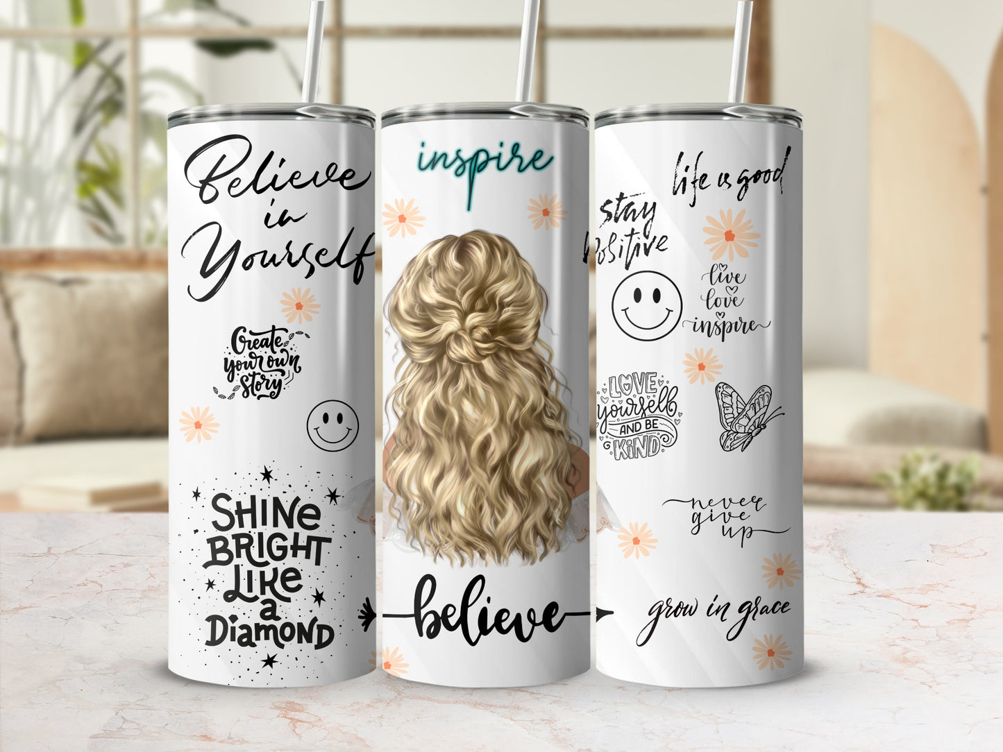 Motivational Inspirational Quotes Design Tumbler Product