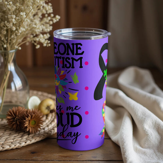 Autism Awareness Mom Makes Me Proud Tumbler