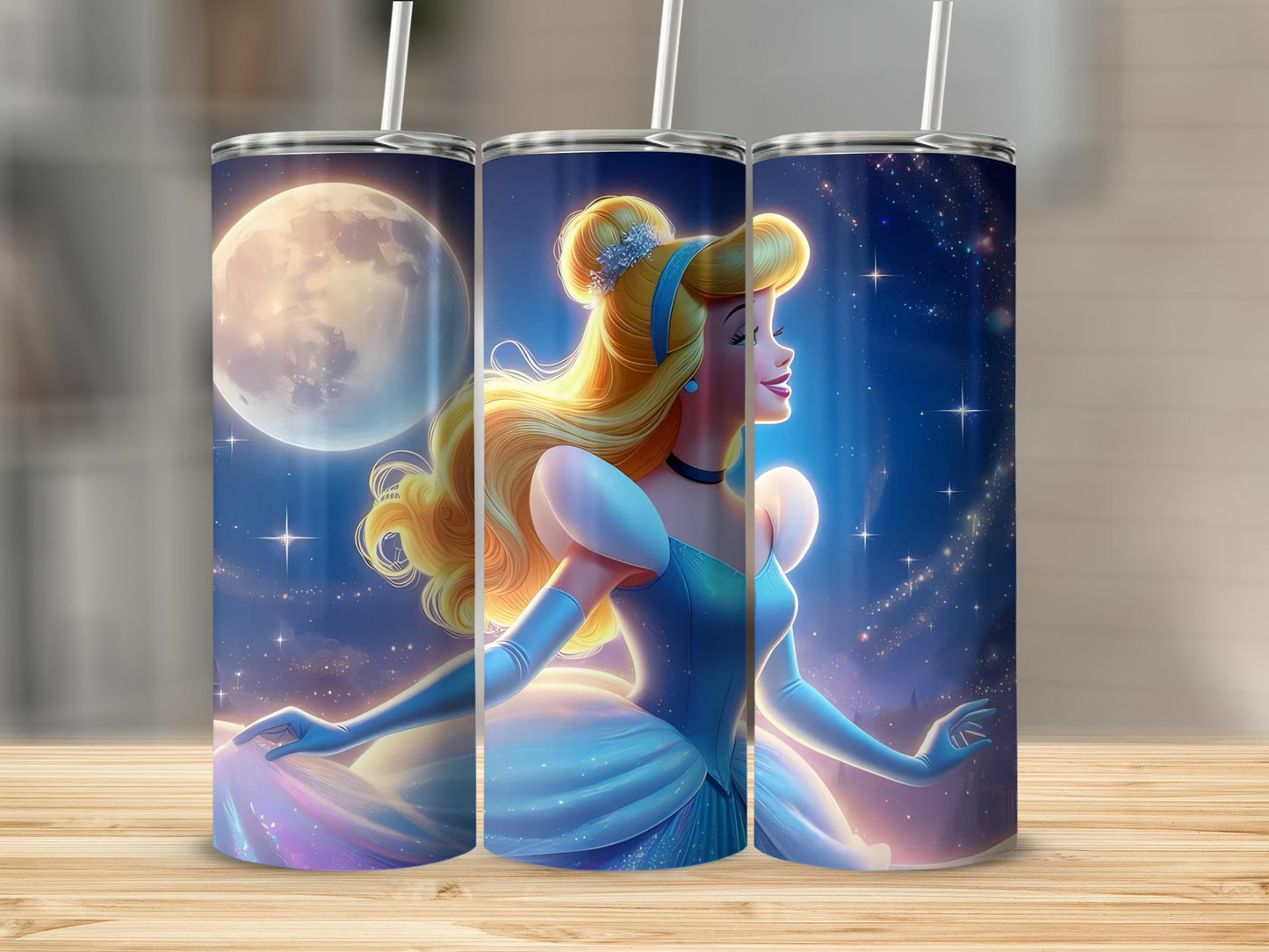 Magical Cinderella Moonlight Stainless Steel Tumbler