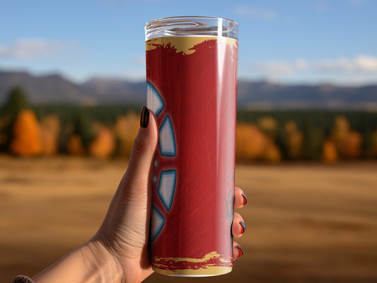 Iron Man Arc Reactor Superhero Art Design Print Tumblers