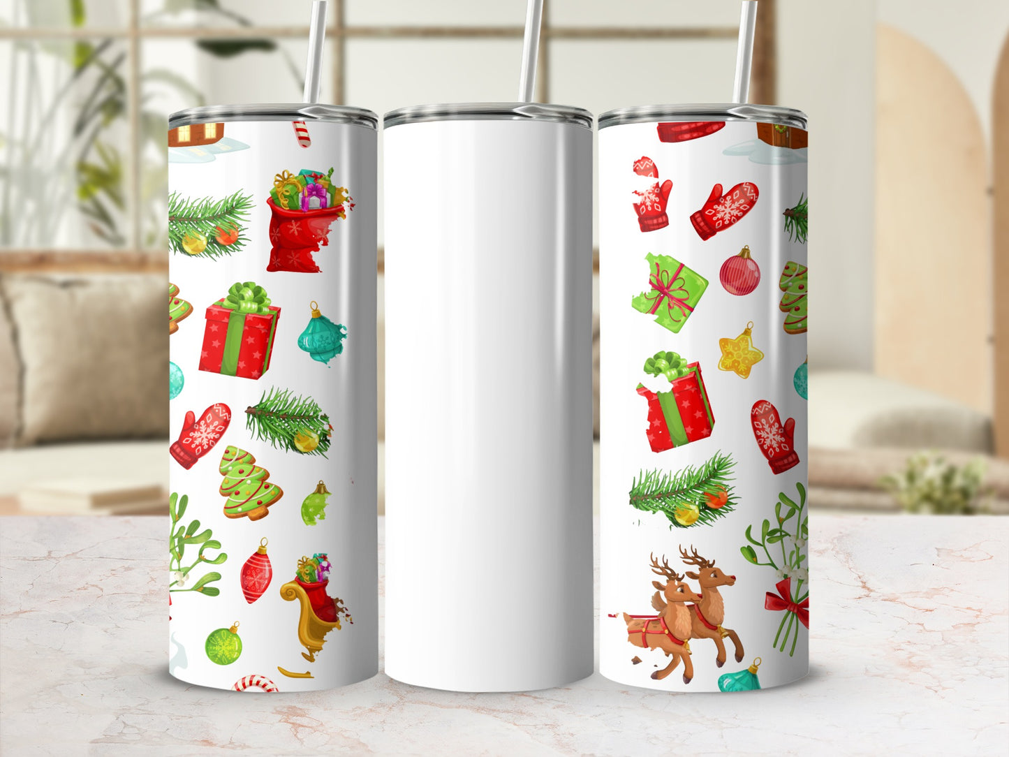 Festive Christmas Design Tumbler for Holiday Season