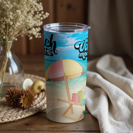 Beach Vibes Vacation Mode Travel Tumbler product