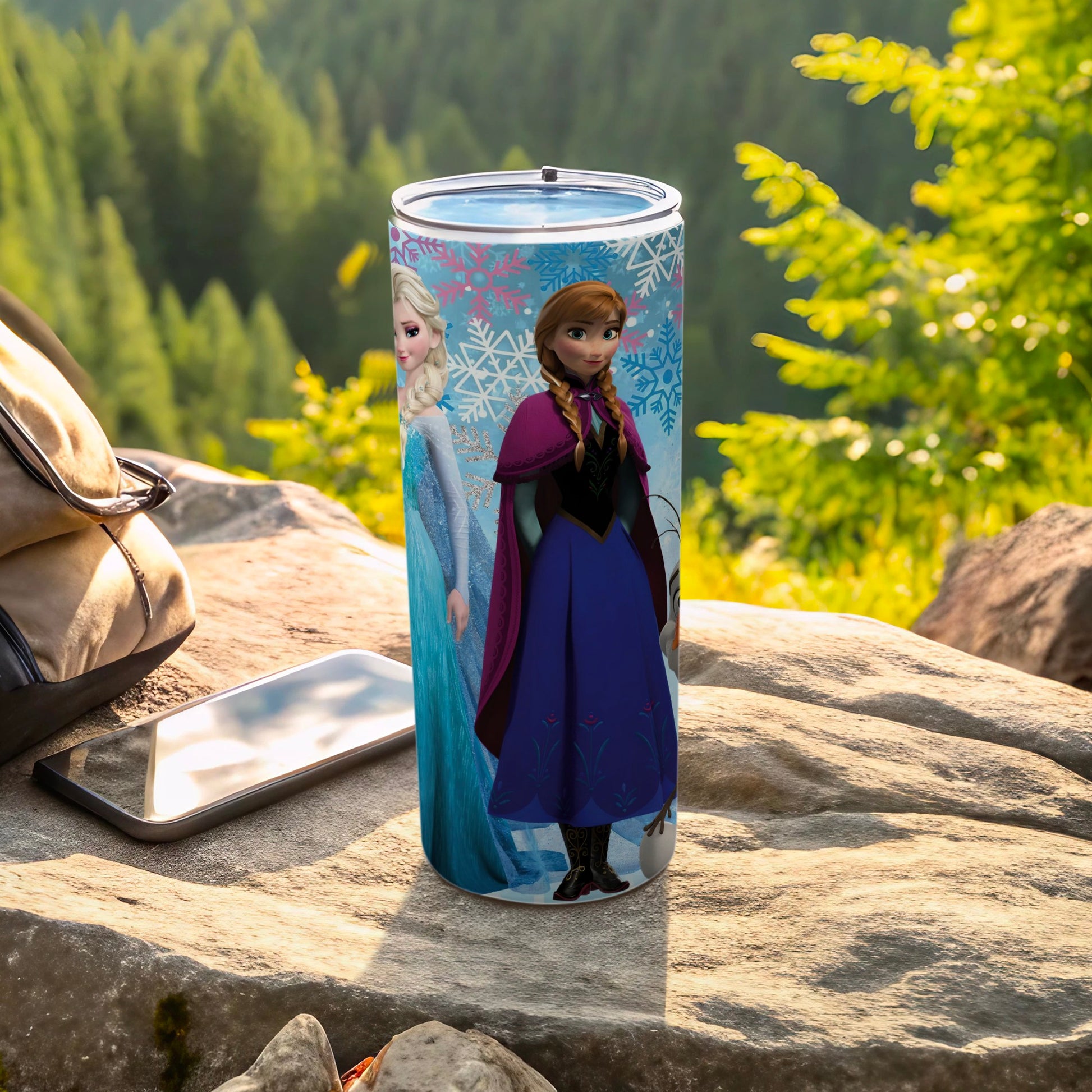 Frozen Sisters and Snowflakes Tall Tumbler Product