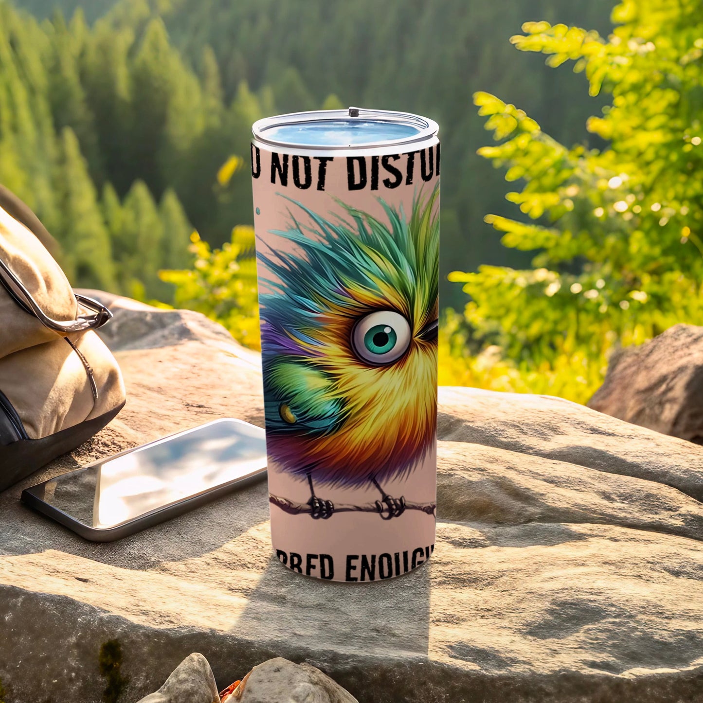 Colorful Exotic Bird Do Not Disturb Tumbler