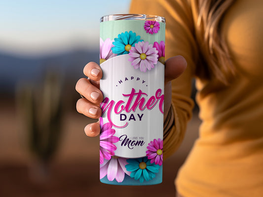 Mother's Day Floral Gift Tumbler for Mom