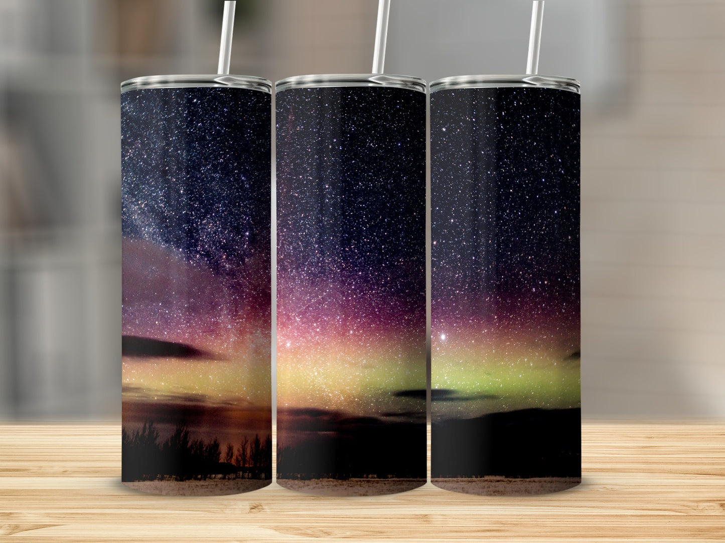 Stunning Starry Night Sky Themed Tumbler Product
