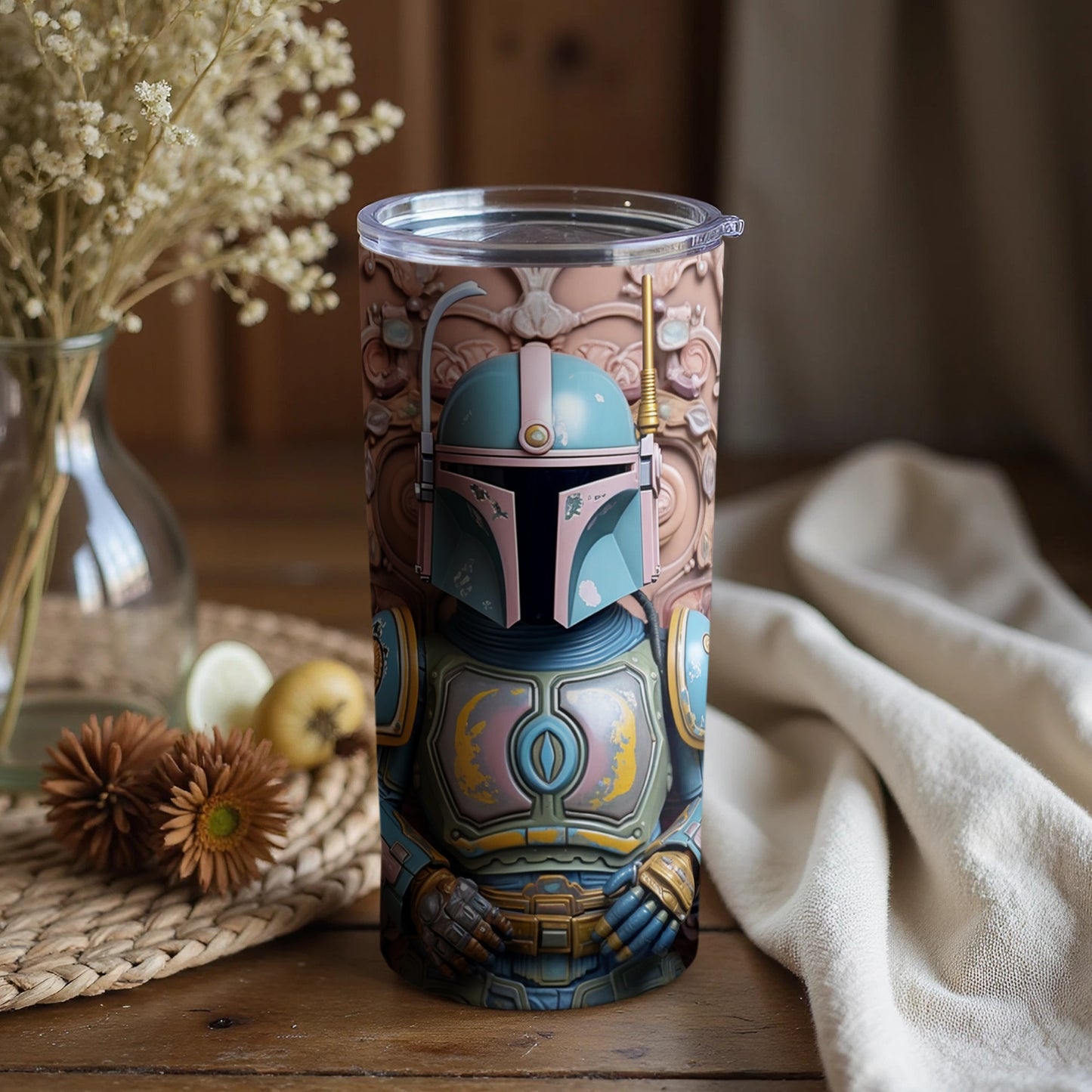 Star Wars Mandalorian Inspired Design Tumbler