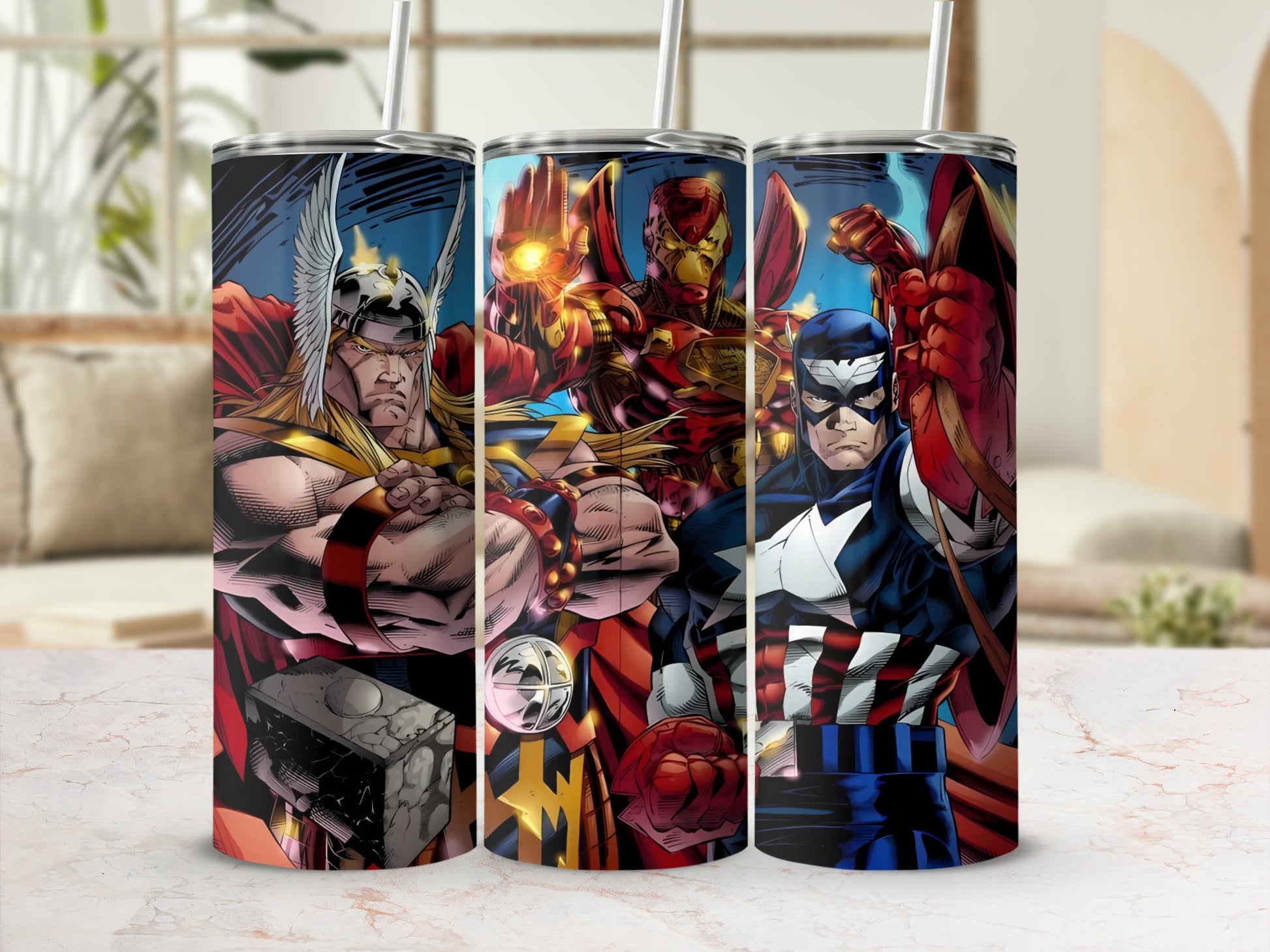 Superhero Character Travel Tumbler for Fans