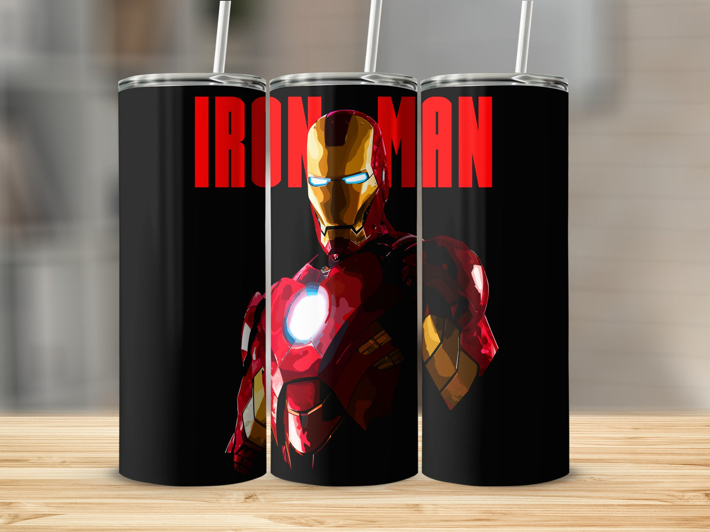 IRON MAN Iconic Suit Design Black Background product type