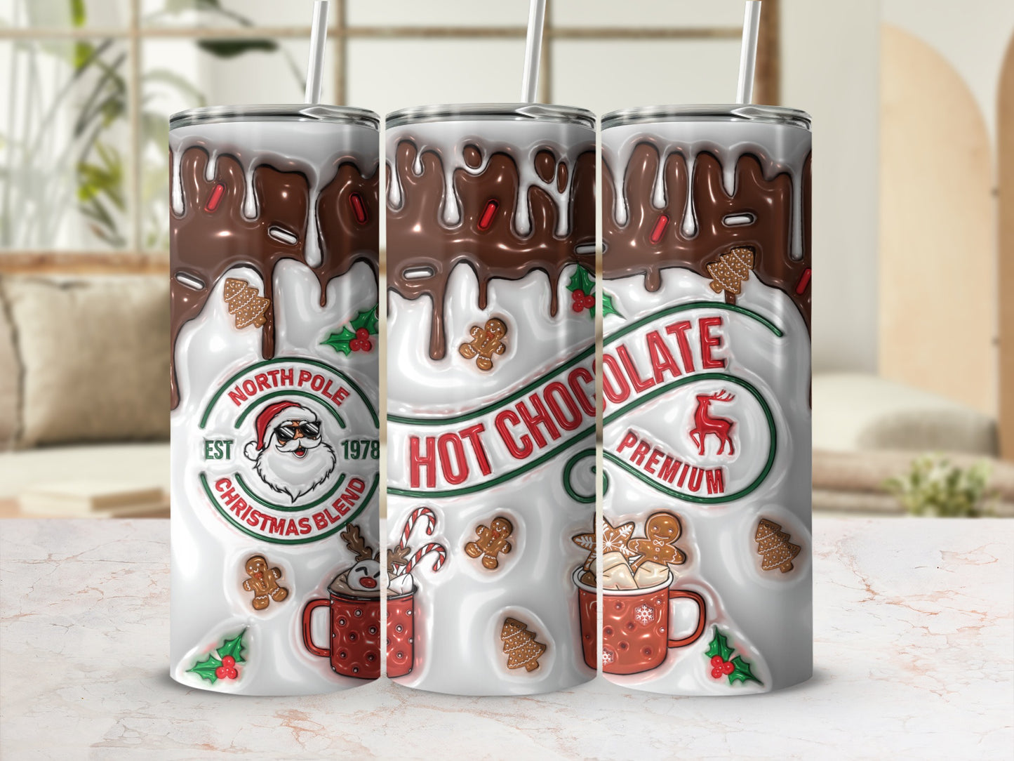 North Pole Hot Chocolate Premium Christmas Blend Tumbler