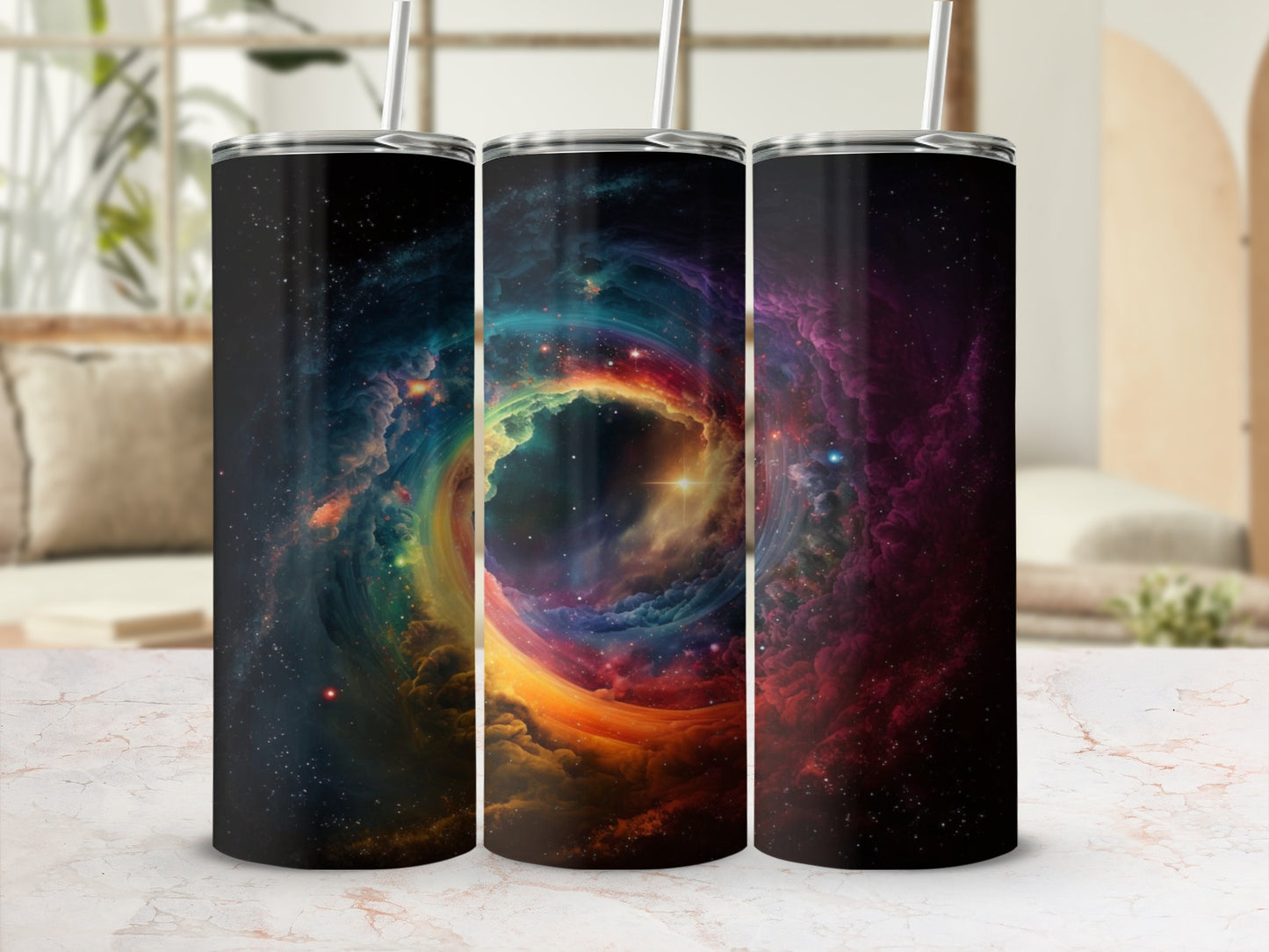 Stunning Galaxy Space Theme Insulated Travel Tumbler
