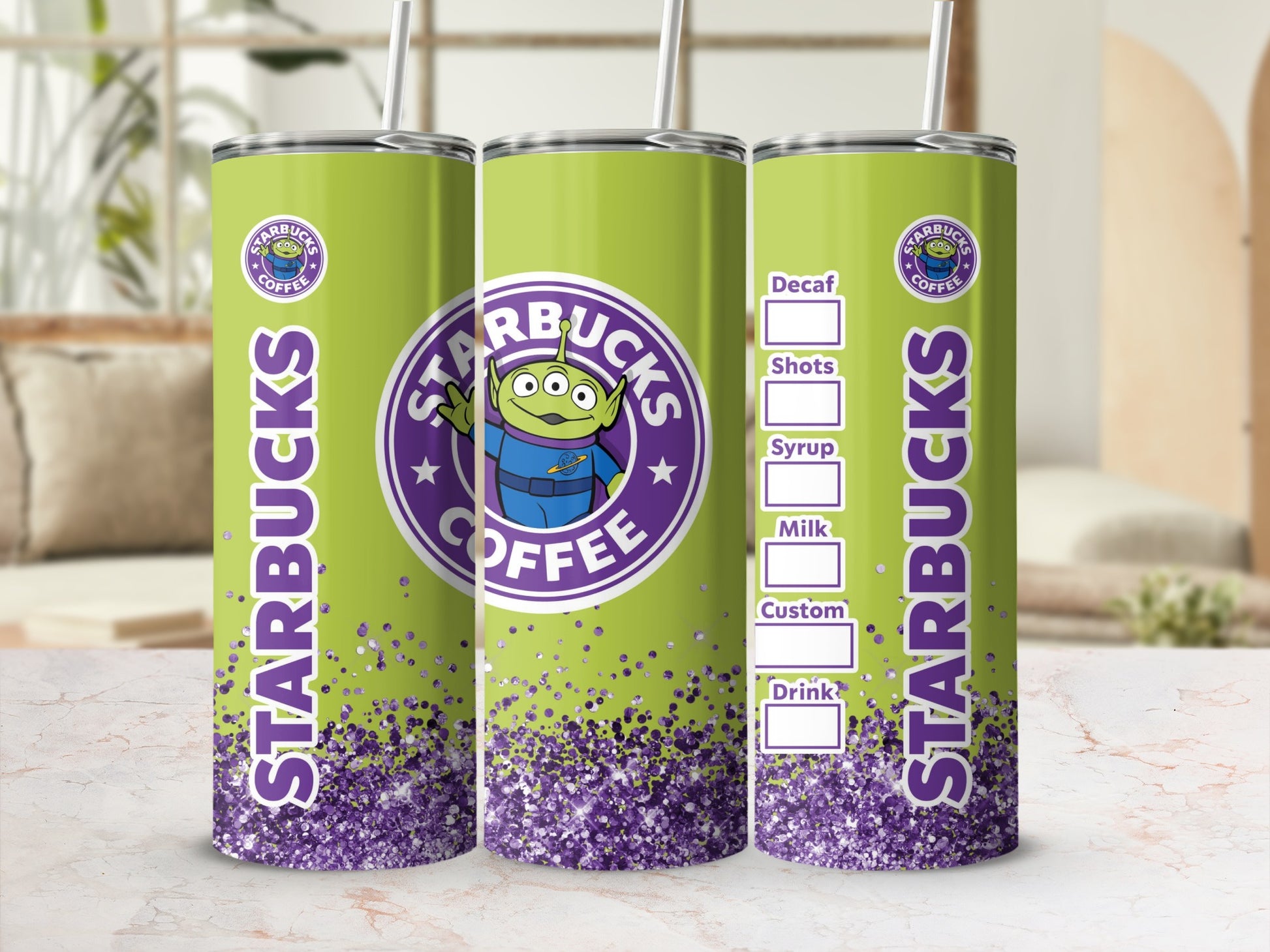 Starbucks Alien-Themed Customizable Drink Tumbler