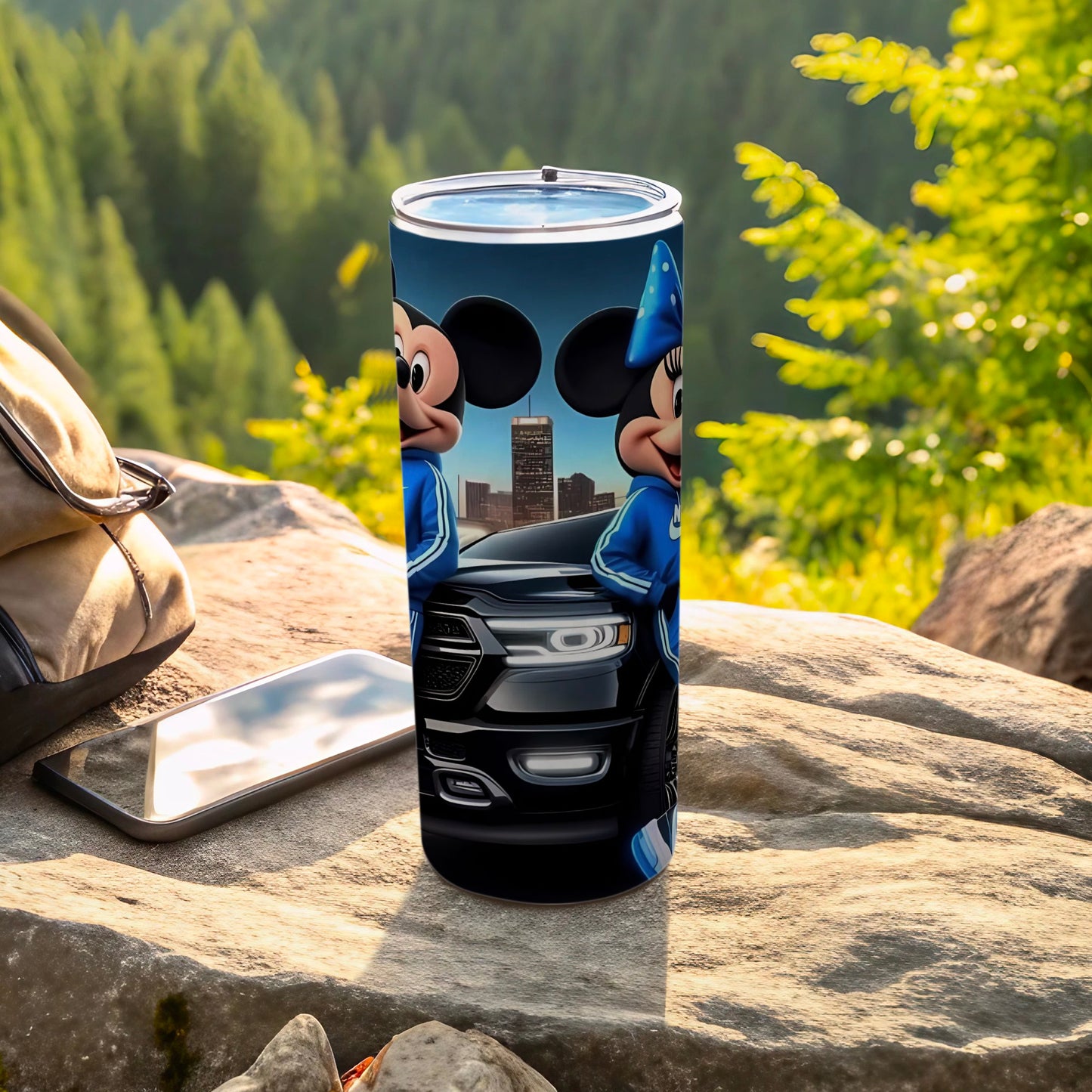 Mickey and Minnie Mouse Adventure Design Tumbler