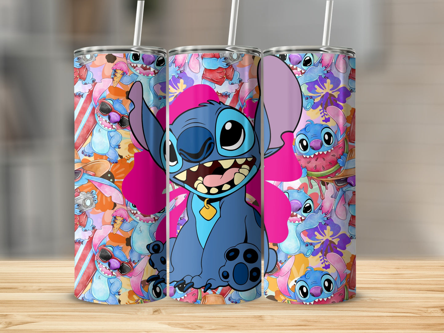 Colorful Cartoon Character Pattern Tumbler Drinkware