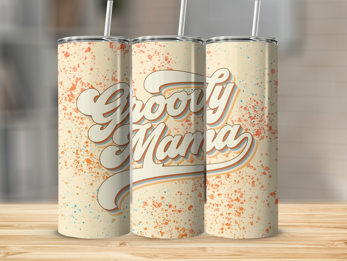 Groovy Mama Retro Speckled Tumbler for Trendy Drinkware