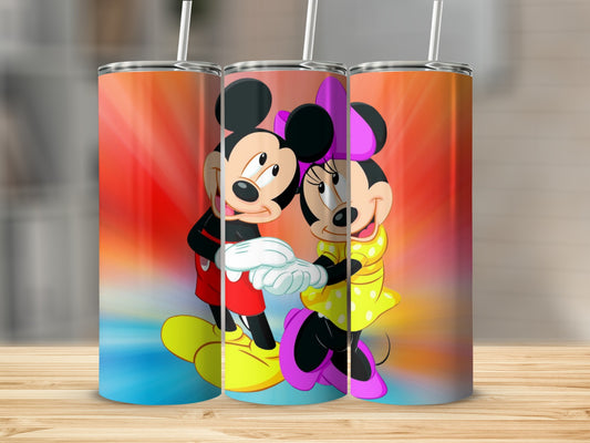 Colorful Cartoon Characters Tumbler with Straw Product