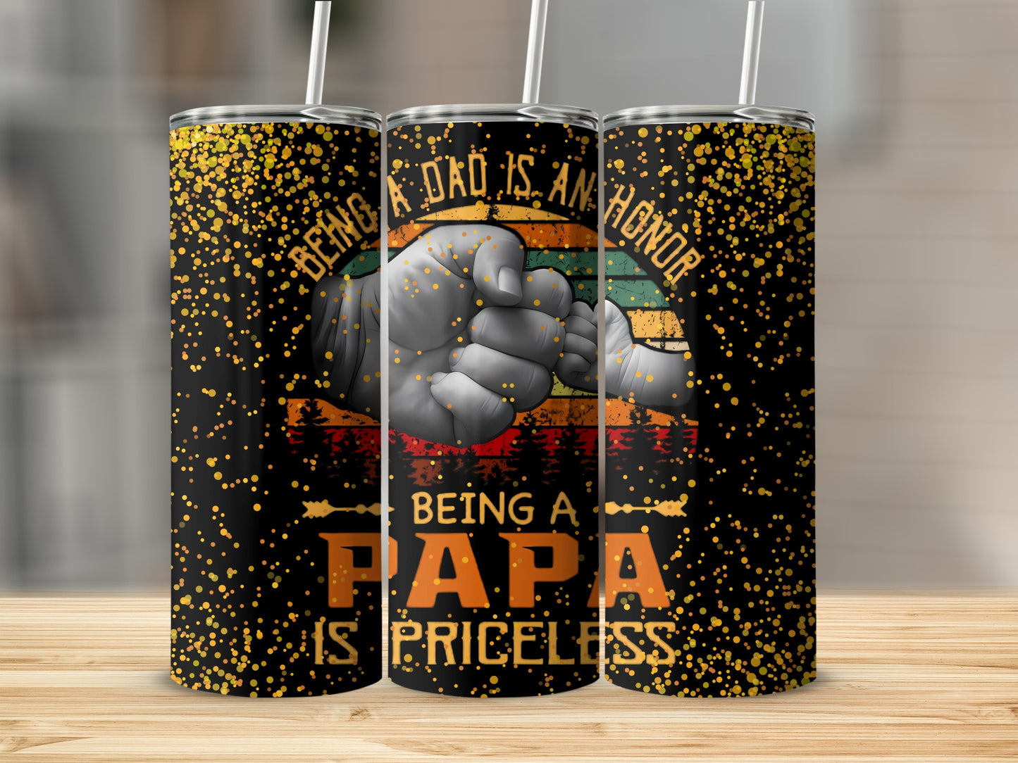 Being a Dad is an Honor Being a Papa is Priceless Tumbler