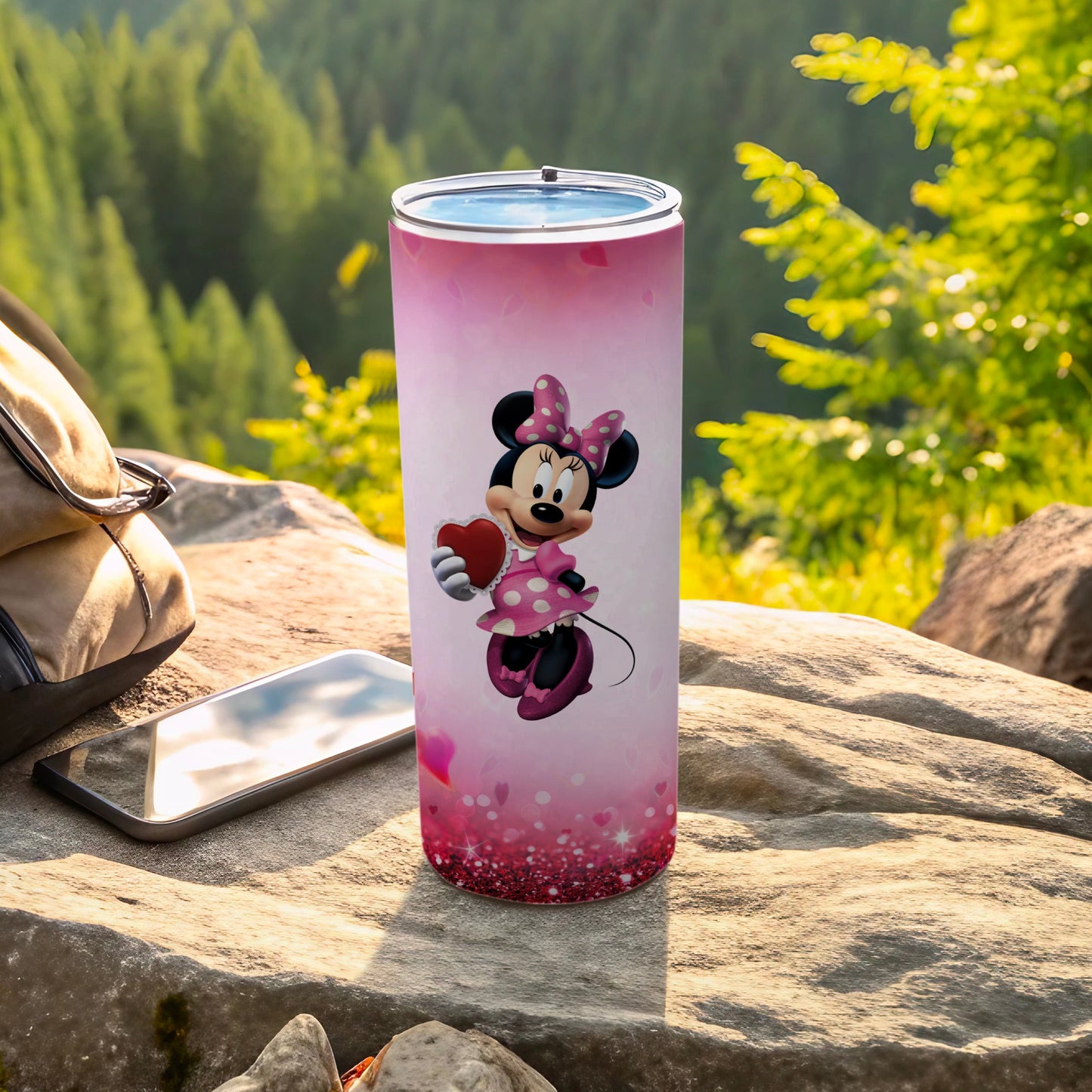 Minnie Mouse Heart-themed Travel Tumbler for Any Occasion
